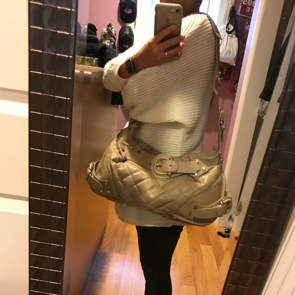 AUTHENTIC BURBERRY BQL PELHAM HANDBAG IN TAUPE - Picture 8 of 8